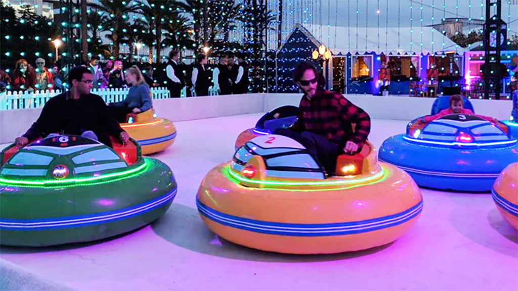 bryant park ice bumper cars