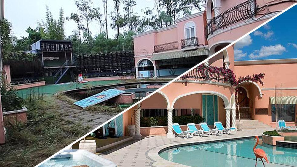 Abandoned Big Brother Mansion Set To A Theme Park