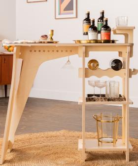 You Can Now Buy & Make One Of A Kind DIY COCKTAIL BAR Flat Packs